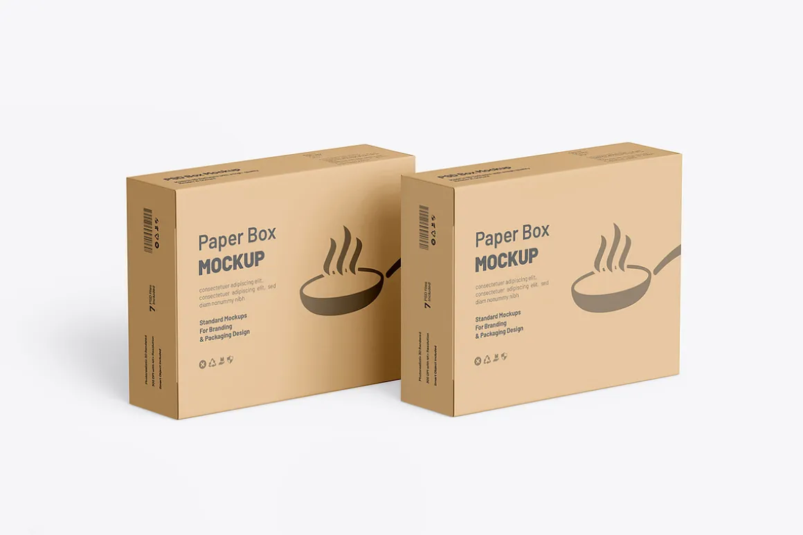 Kraft Cooking Pan Packaging Mockup