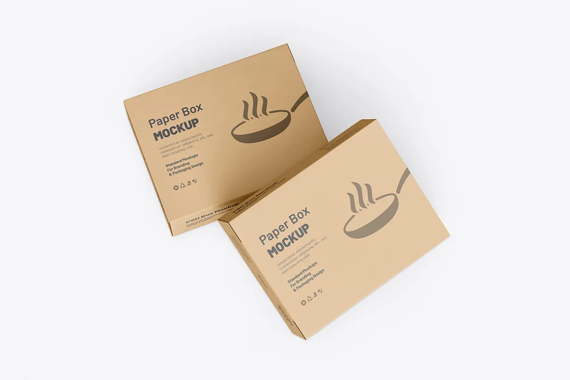 Kraft Cooking Pan Packaging Mockup