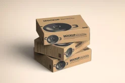 Kraft Cooking Pan Packaging Mockup