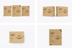 Kraft Cooking Pan Packaging Mockup