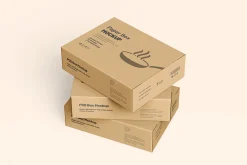 Kraft Cooking Pan Packaging Mockup