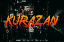 Kurazan Brush Font