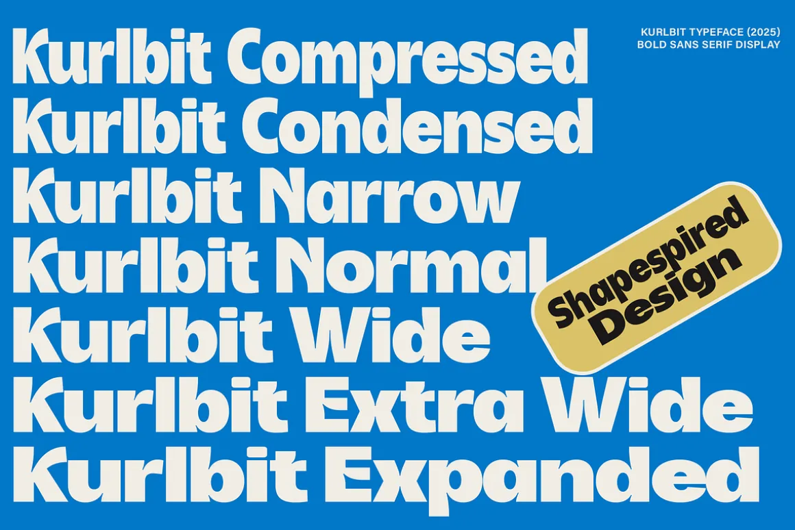 Kurlbit - Bold Display Sans