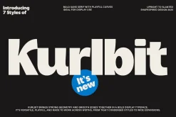 Kurlbit - Bold Display Sans