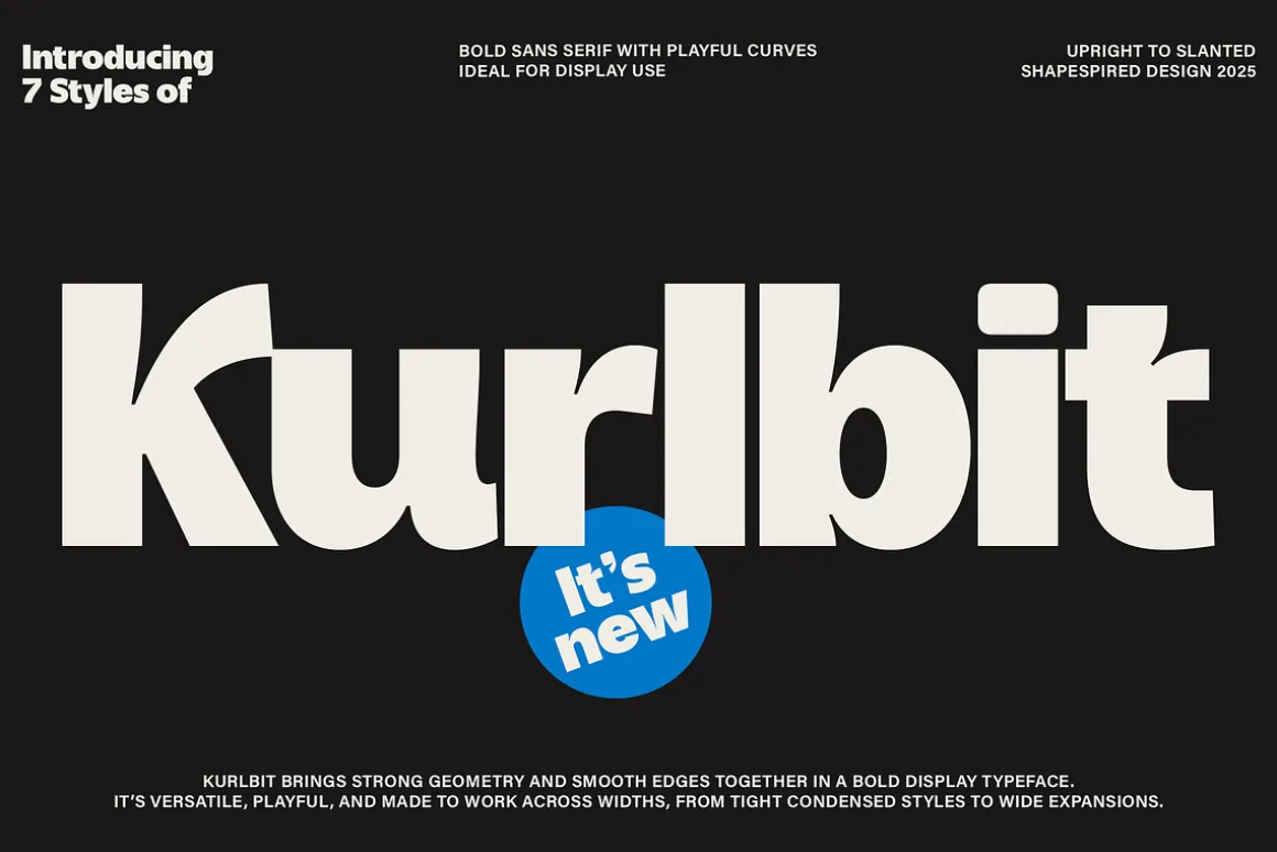 Kurlbit - Bold Display Sans