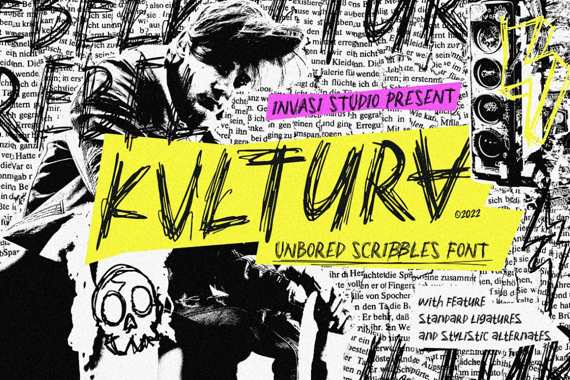 Kvltura - Unbored Scribbles Font