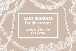 Lace Brushes for Illustrator