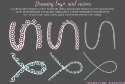 Lace Border Brushes for Procreate