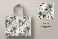 Lake of Koi fish seamless vector #1