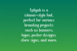 Laliyah - Arabic Ramadhan Font