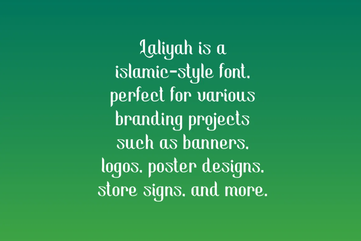 Laliyah - Arabic Ramadhan Font