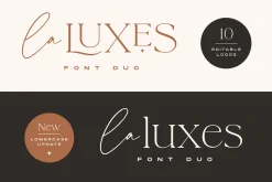 La Luxes Font Duo + Logos (Updated!)