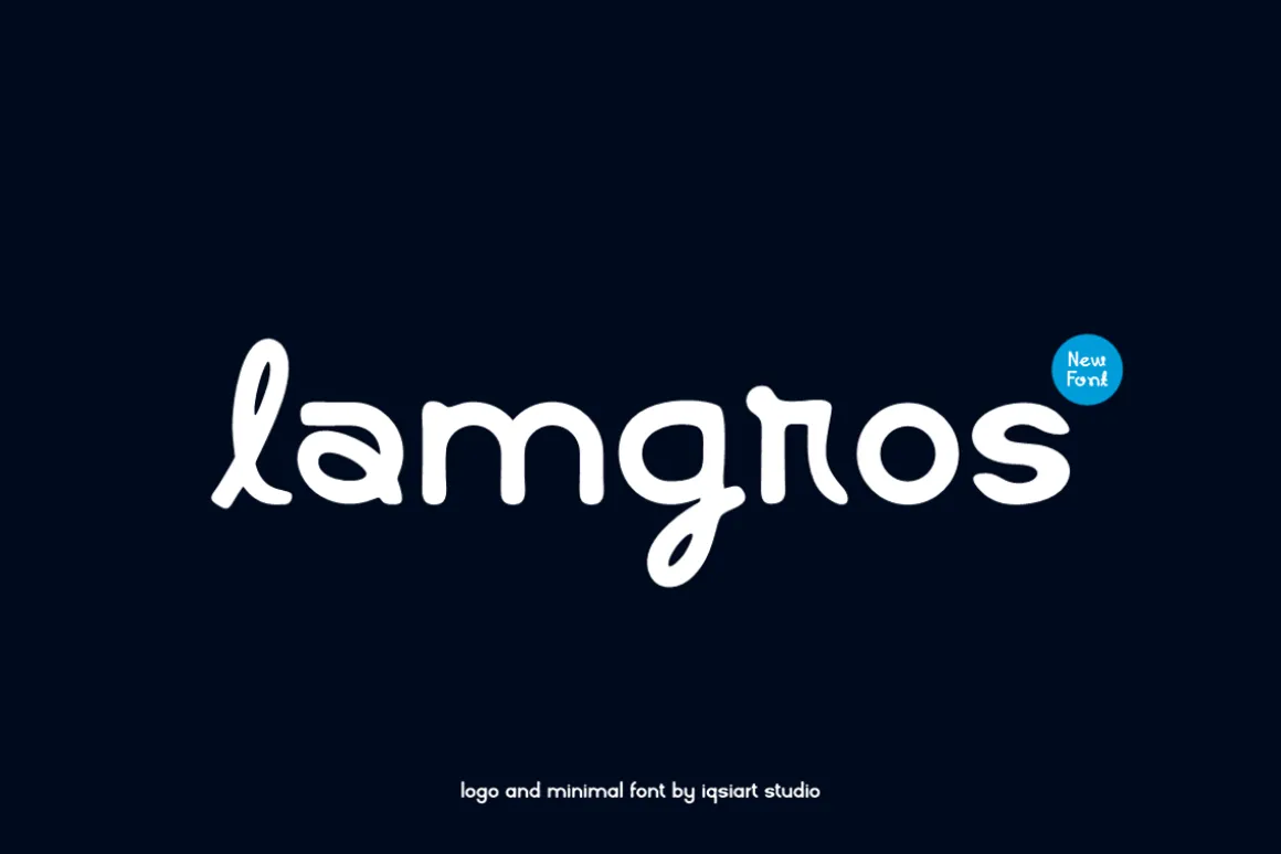 Lamgros - Minimal Logo Font