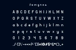 Lamgros - Minimal Logo Font
