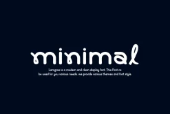Lamgros - Minimal Logo Font