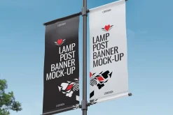 Lamp Post Banner Mock-Up
