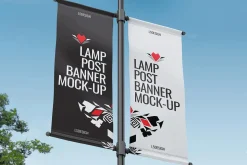Lamp Post Banner Mock-Up