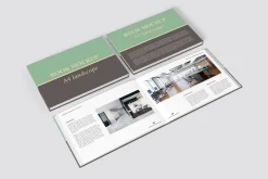 Landscape Book Mockup - 12 views
