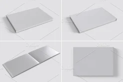 Landscape Book Mockup - 12 views