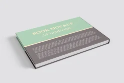 Landscape Book Mockup - 12 views