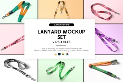 9 Lanyad Mockup Set