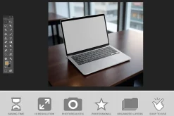 Laptop Mockup Urban Coffee