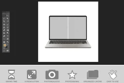 Laptop 3d Cartoon School