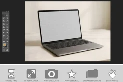 Laptop Mockup Light Background