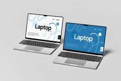 Laptop Mockup with Customizable Scre