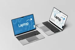 Laptop Mockup with Customizable Scre