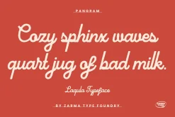 Laqula - Rough Script Font