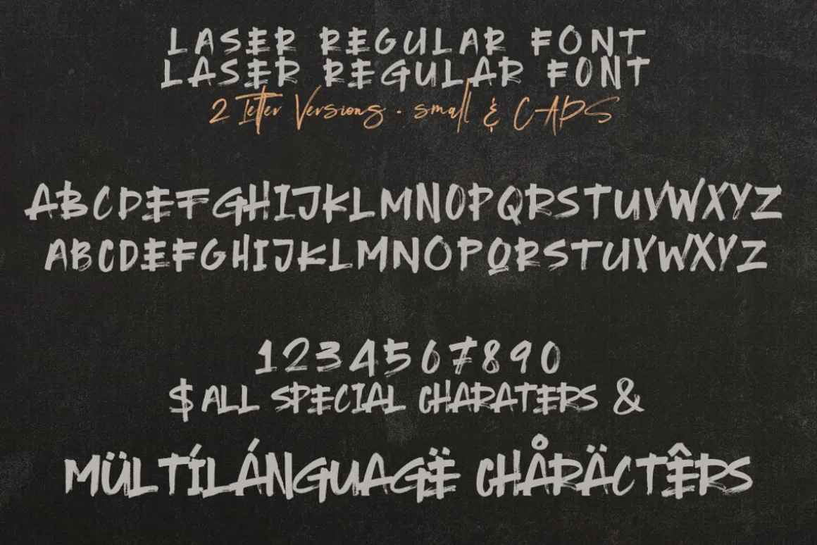Laser Brush & SVG Font
