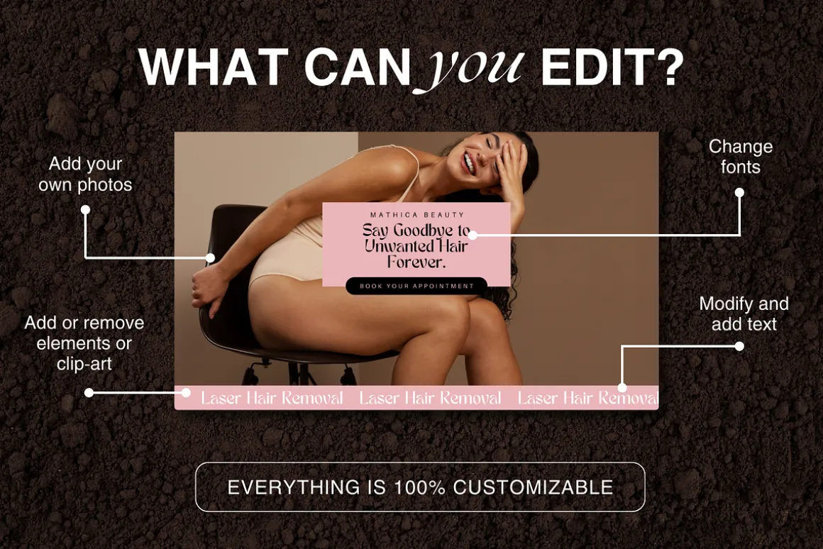 Laser Hair Removal Canva Website