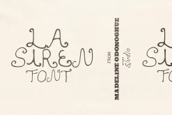 La Siren Hand Drawn Display Font