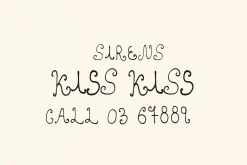 La Siren Hand Drawn Display Font