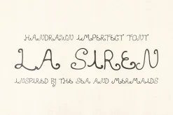 La Siren Hand Drawn Display Font
