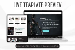 Law Firm Canva Website Template