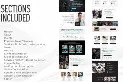 Law Firm Canva Website Template