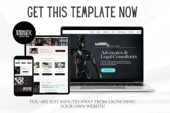 Law Firm Canva Website Template
