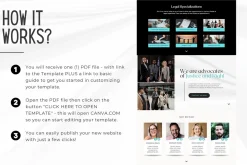 Law Firm Canva Website Template