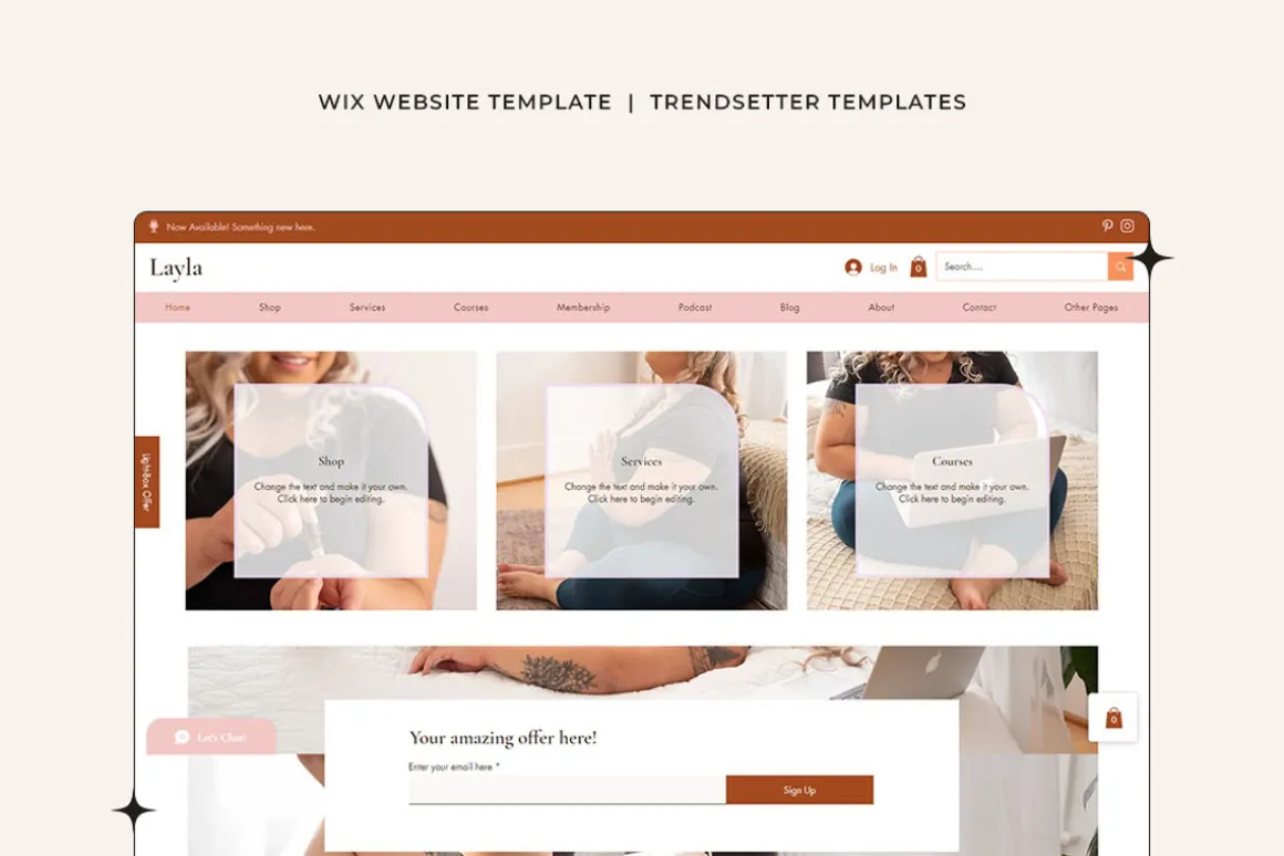Layla Wix Website Template