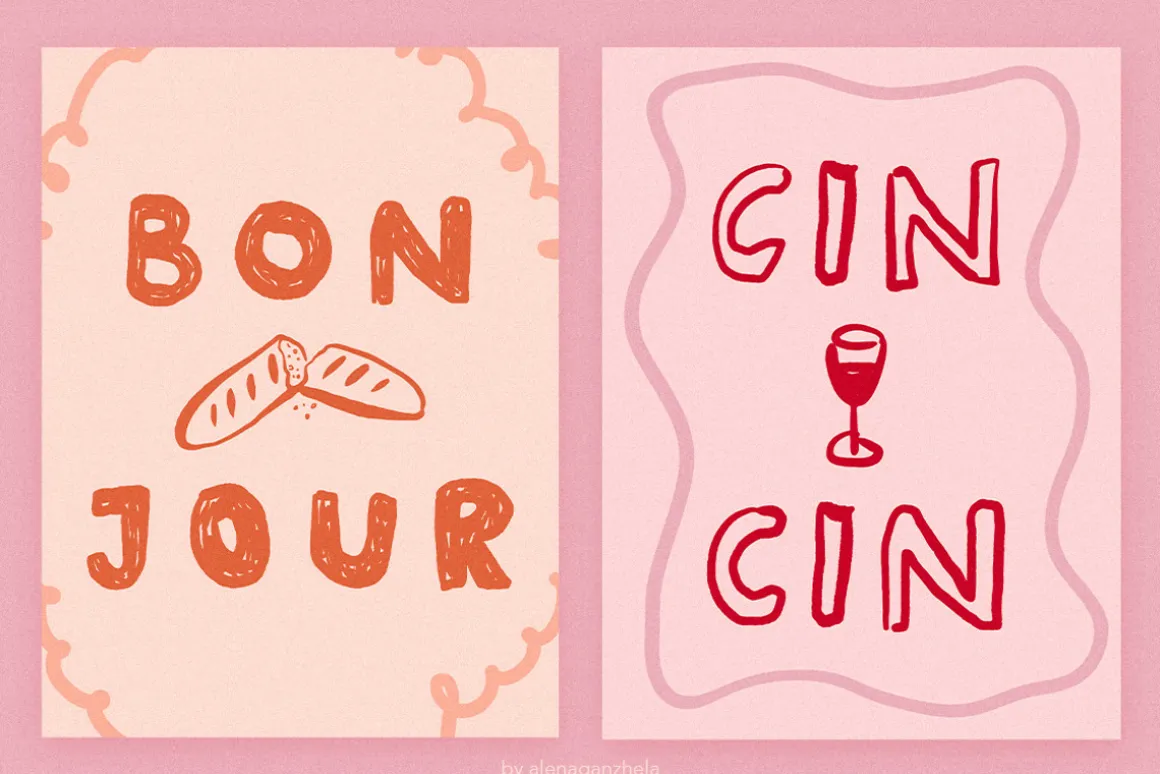 Lazy Crunch - playful font duo