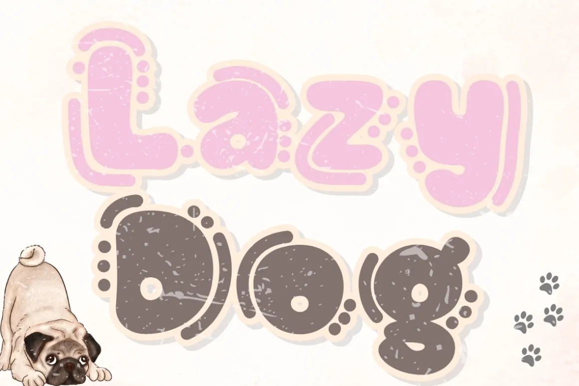 LAZY DOG - Handwritting