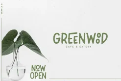 Leafy Plant Fun Typeface