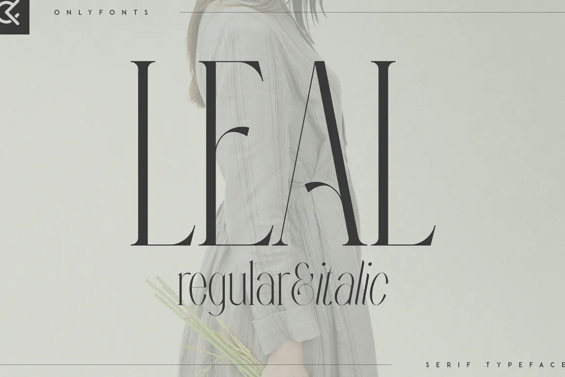 Leal typeface - regular & italic