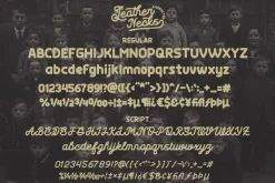 Leather Necks - Vintage Font Duo