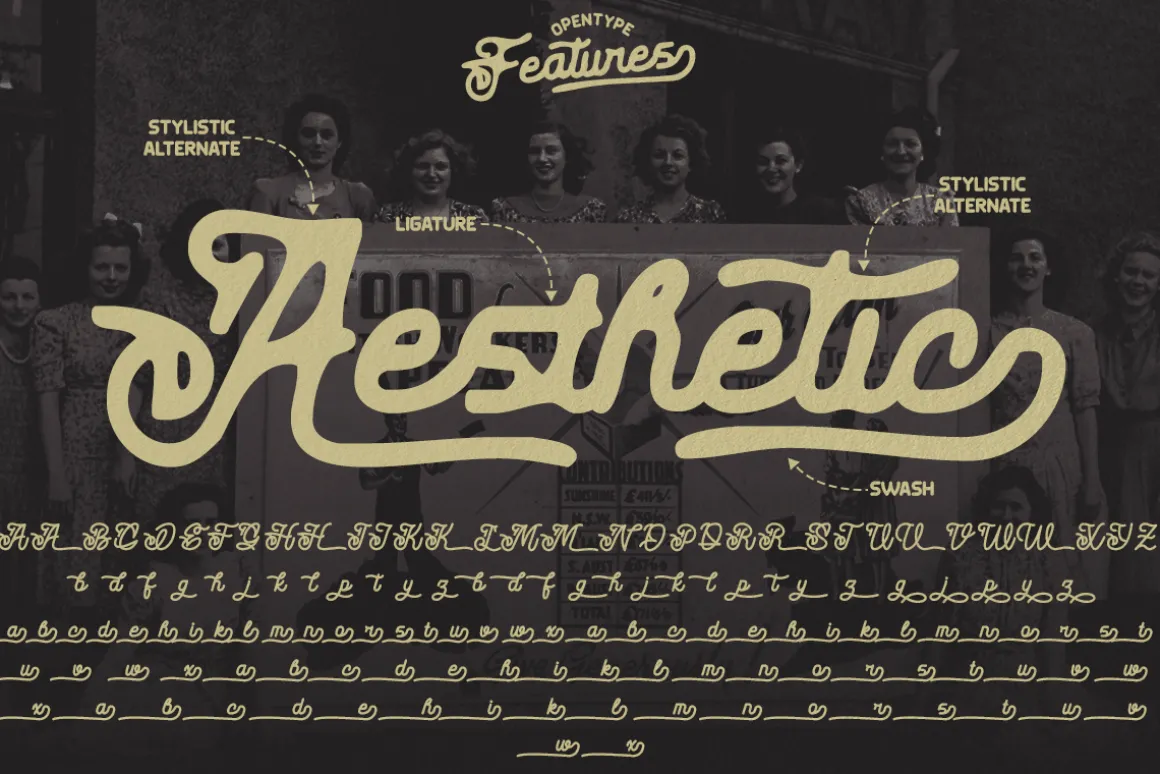 Leather Necks - Vintage Font Duo