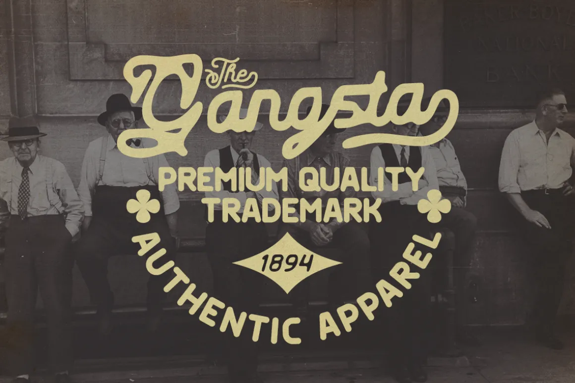 Leather Necks - Vintage Font Duo