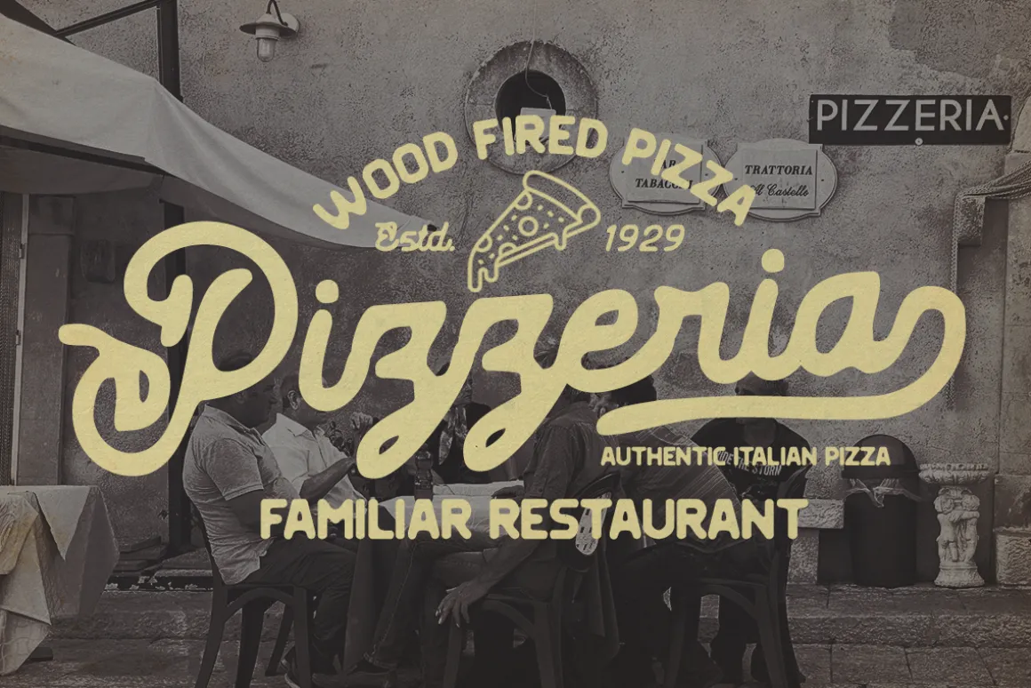 Leather Necks - Vintage Font Duo