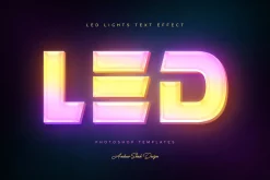 Led Lights Text Effects